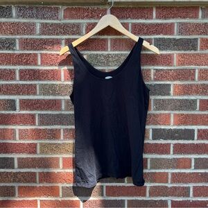 Old Navy Black Sleeveless Flex Scoop Neck Tank Top